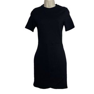 Topshop Petite Womens Black Knee Length Business Casual Office Dress Size 6